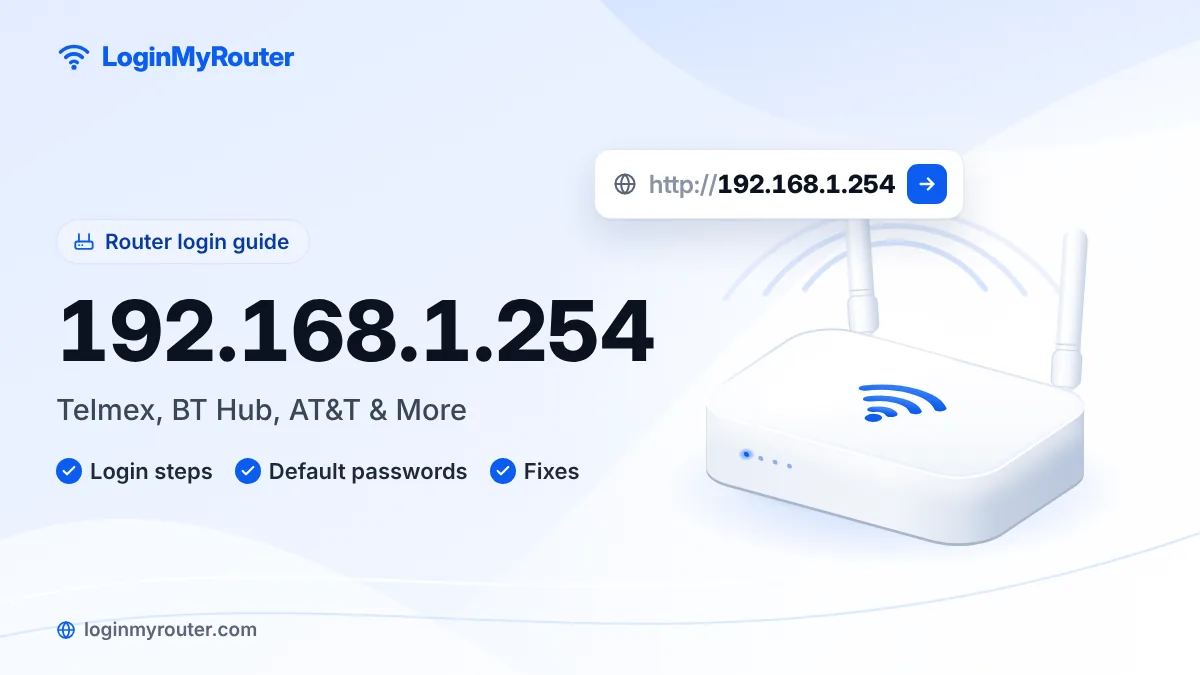 192.168.1.254 router login page