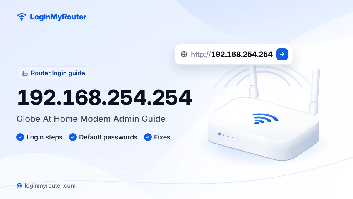 192.168.254.254 router login page