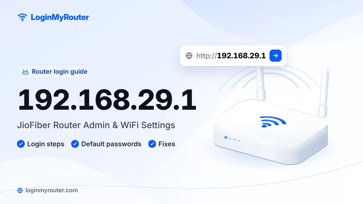 192.168.29.1 router login page