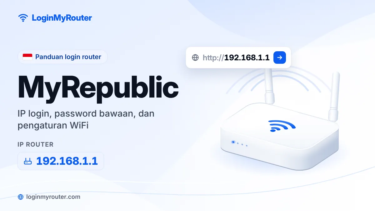 Login router MyRepublic di 192.168.1.1