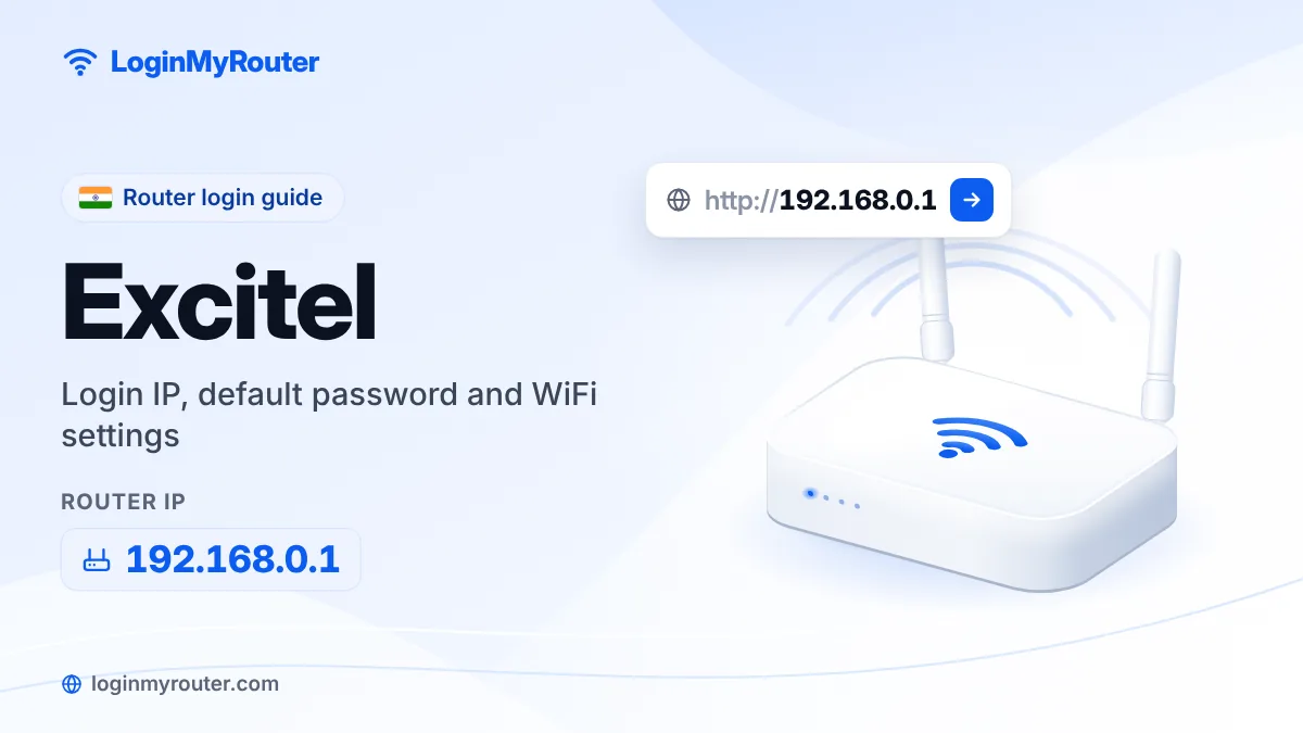 Excitel router login at 192.168.0.1